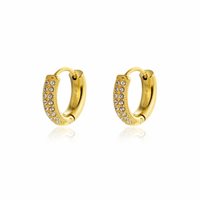 Earrings Brand Woman Elite in Steel Zirconia 09ER057G